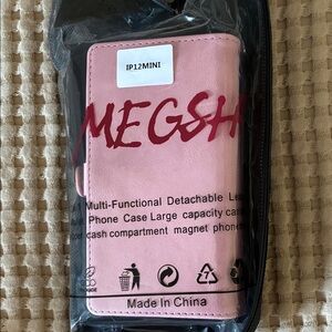 Pink Wallet Phone Case for iPhone 12 Mini